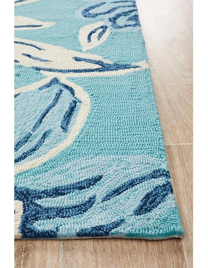 Cheap β Rug Culture Copacabana Whimsical Blue Floral Indoor Outdoor Rug π 3 Cheap β Rug Culture Copacabana Whimsical Blue Floral Indoor Outdoor Rug π - Image 3