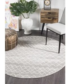Buy ⭐ Rug Culture Oasis Selma Silver Tribal Round Rug 🤩 -Deals Home Décor Store 797939470 5 720x928