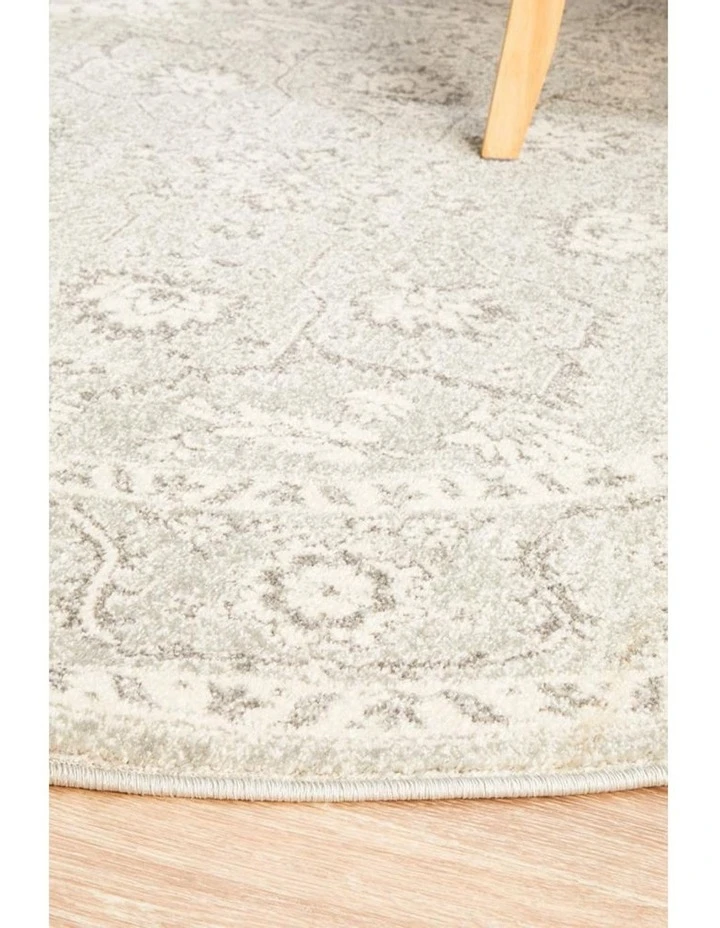 Brand new ✔️ Rug Culture Evoke Silver Flower Transitional Round Rug 🥰 2 Brand new ✔️ Rug Culture Evoke Silver Flower Transitional Round Rug 🥰 - Image 2