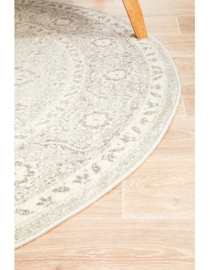 Brand new ✔️ Rug Culture Evoke Silver Flower Transitional Round Rug 🥰 3 Brand new ✔️ Rug Culture Evoke Silver Flower Transitional Round Rug 🥰 - Image 3