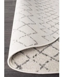 New π Rug Culture Oasis Selma White Grey Tribal Round Rug β