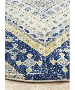 Outlet 😉 Rug Culture Babylon 203 Navy Round Rug ⌛ -Deals Home Décor Store 798032620 4 720x928