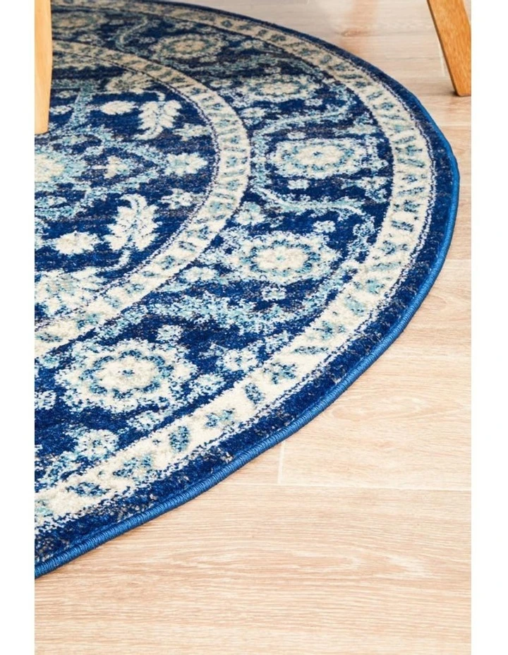 Best Sale π Rug Culture Evoke Release Navy Transitional Round Rug π€© 3 Best Sale π Rug Culture Evoke Release Navy Transitional Round Rug π€© - Image 3