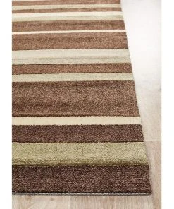 Hot Sale ✔️ Rug Culture City Stylish Stripe Rug Brown Beige 👍 -Deals Home Décor Store 798034600 3 720x928