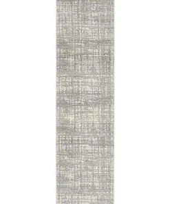 Flash Sale ❤️ Rug Culture Mirage Ashley Abstract Modern Silver Grey Runner Rug 🤩