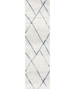 Best deal 💯 Rug Culture Oasis Noah White Blue Contemporary Rug 🎁