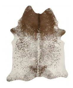 Cheap 🌟 Rug Culture Exquisite Natural Cow Hide Salt & Pepper Brown ⌛