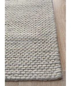 New ✔️ Rug Culture Studio Oskar Felted Wool Striped Rug Grey ✔️ -Deals Home Décor Store 798038830 3 720x928