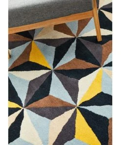 Cheapest 💯 Rug Culture Matrix Pure Wool 900 Blue Round Rug 👍 -Deals Home Décor Store 798040810 5 720x928