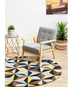 Cheapest 💯 Rug Culture Matrix Pure Wool 900 Blue Round Rug 👍 -Deals Home Décor Store 798040810 7 720x928