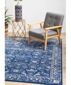 Cheapest 🔥 Rug Culture Evoke Oasis Navy Transitional Rug ❤️ -Deals Home Décor Store 798042160 7 720x928