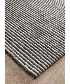 Top 10 🛒 Rug Culture Studio Oskar Felted Wool Striped Rug Black White 🥰