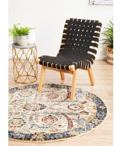 Hot Sale ⌛ Rug Culture Evoke Peacock Ivory Transitional Round Rug ⭐ -Deals Home Décor Store 798045400 7 720x928