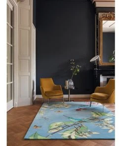 Best Sale 💯 Rug Culture Wedgwood Hummingbird Blue 37808 👏 -Deals Home Décor Store 798048550 3 720x928
