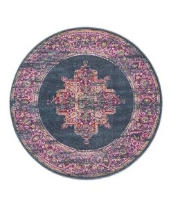 Cheap 🌟 Rug Culture Babylon 211 Navy Round Rug ✨