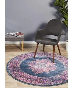 Cheap 🌟 Rug Culture Babylon 211 Navy Round Rug ✨ -Deals Home Décor Store 798049000 7 720x928