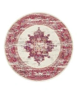 Buy 🛒 Rug Culture Babylon 211 Pink Round Rug ❤️