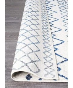 Best Sale ❤️ Rug Culture Oasis Nadia White Blue Rustic Tribal Rug 🔥 -Deals Home Décor Store 798104530 6 720x928