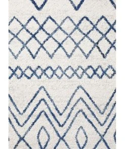 Best Sale ⭐ Rug Culture Oasis Nadia White Blue Rustic Tribal Round Rug 😀