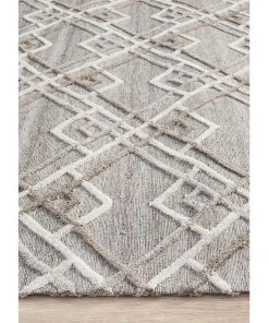 Best Sale ✨  Rug Culture Visions Winter Silver Stream Modern Rug ✔️
