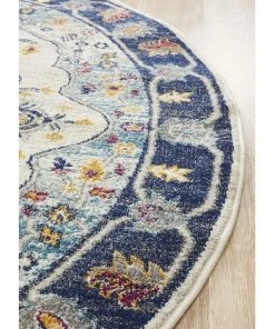 Top 10 🛒 Rug Culture Babylon 201 Blue Round Rug 😍 -Deals Home Décor Store 798115510 3 720x928
