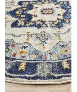 Top 10 🛒 Rug Culture Babylon 201 Blue Round Rug 😍 -Deals Home Décor Store 798115510 4 720x928