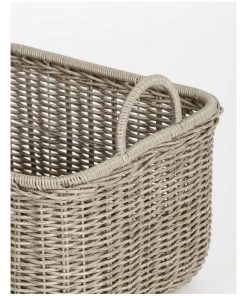 Cheap 👍 Heritage Giovanni Grey Basket 47 x 36cm 🔔 -Deals Home Décor Store 798325120 3 720x928