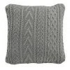 Promo 😉 Innovatec Sakura Light Grey Cable Knit Cushion ⭐