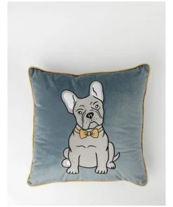 Deals ⭐ Beau & Bonnie Frenchie Dog Cushion Navy 👏
