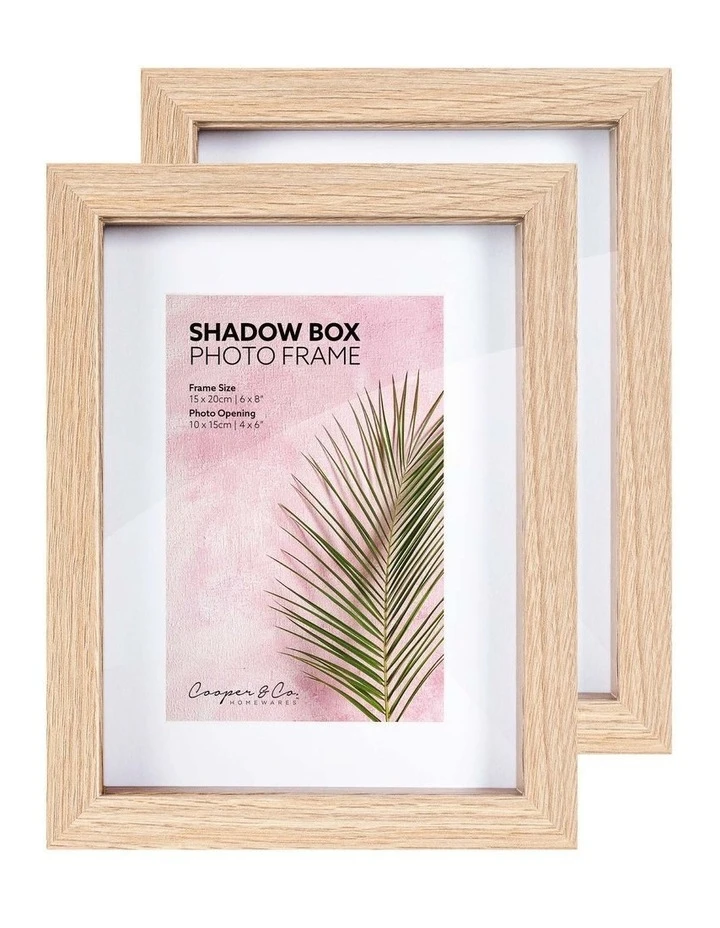 Hot Sale π Cooper & Co Set of 2 15x20cm mat to 10x15cm Set of 2 Oak Shadow Box Wooden Photo Frame π 5 Hot Sale π Cooper & Co Set of 2 15x20cm mat to 10x15cm Set of 2 Oak Shadow Box Wooden Photo Frame π - Image 5