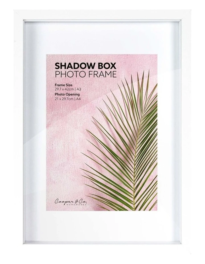 Cheap π₯ Cooper & Co Set of 2 A3 mat to A4 White Shadow Box Wooden Photo Frame π― 1 Cheap π₯ Cooper & Co Set of 2 A3 mat to A4 White Shadow Box Wooden Photo Frame π―