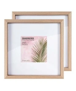 Cheap ✨ Cooper & Co Set of 2 30x30cm mat to 15x15cm Set of 2 Oak Shadow Box Wooden Photo Frame ⭐ 6 Cheap ✨ Cooper & Co Set of 2 30x30cm mat to 15x15cm Set of 2 Oak Shadow Box Wooden Photo Frame ⭐ -Deals Home Décor Store 803747800 3 720x928