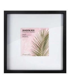 Brand new π Cooper & Co Set of 2 40x40cm mat to 20x20cm Set of 2 Black Shadow Box Wooden Photo Frame β