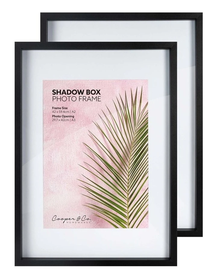 Promo β€οΈ Cooper & Co A2 mat to A3 Black Black Shadow Box Wooden Photo Frame π 3 Promo β€οΈ Cooper & Co A2 mat to A3 Black Black Shadow Box Wooden Photo Frame π - Image 3