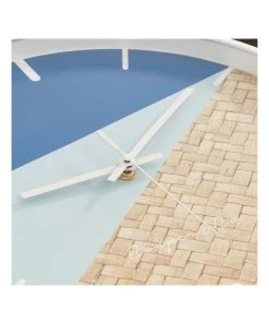 Promo 😍 Cooper & Co 30cm Blue/Rattan Cayman Silent Movement Round Wall Clock ⌛ -Deals Home Décor Store 803749060 5 720x928