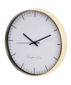 New ⭐ Cooper & Co 30cm Gold Nelson Silent Movement Round Wall Clock 🎁 -Deals Home Décor Store 803749330 4 720x928