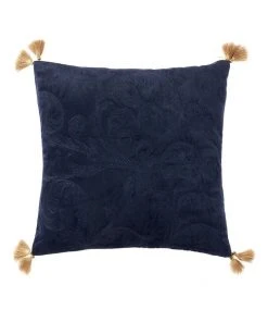 Deals ❤️ Grace by Linen House Verity Cushion in Navy ✨