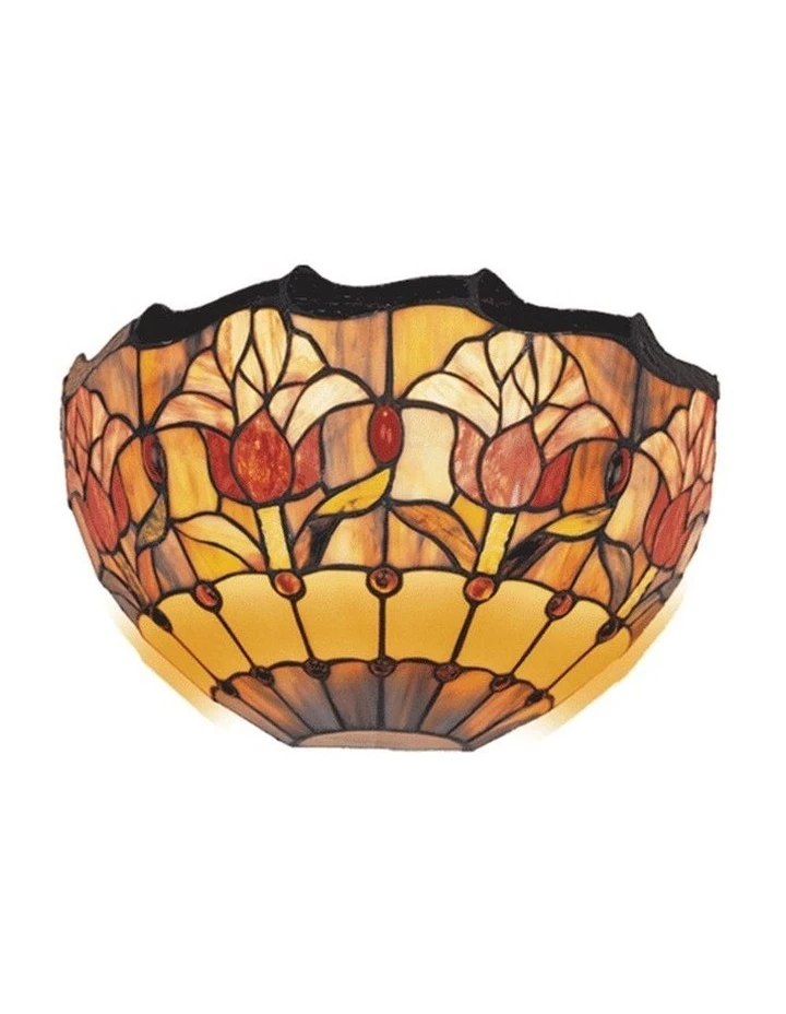 Hot Sale ❤️ G&G Bro Red Tulip Tiffany Wall Light ✨ 1 Hot Sale ❤️ G&G Bro Red Tulip Tiffany Wall Light ✨