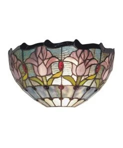 Hot Sale 💯  G&G Bro Mauve Tulip Tiffany Wall Light 🧨