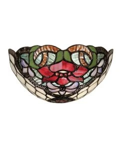 Best reviews of ✔️ G&G Bro Alicia Flush Tiffany Wall Light 👍