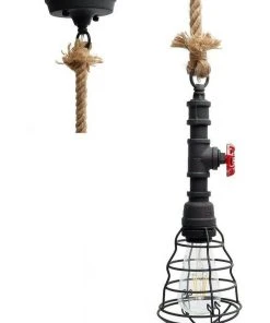 Outlet 🌟  Lexi Lighting Vantage Pipe Pendant Light Rusty 🎉