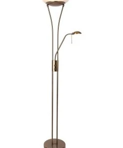 Cheapest 🤩 Lexi Lighting Frisco Mother & Child LED Floor Lamp Antique Brass ❤️