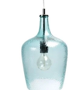 Promo 🎁 Lexi Lighting Marsha Glass Pendant Light Blue ❤️
