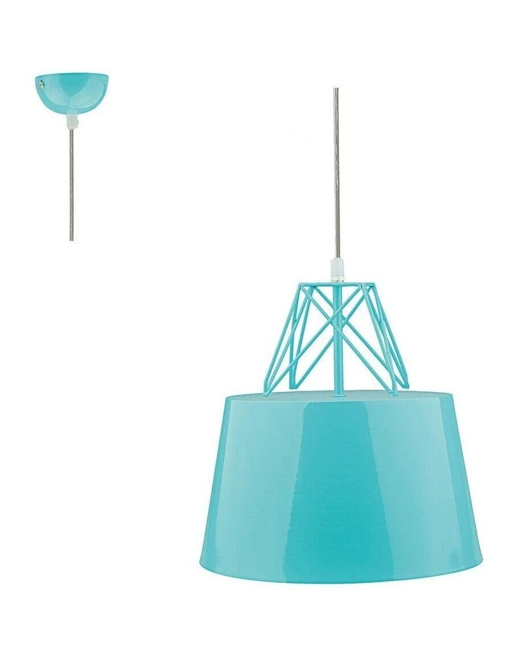 Best Pirce ❤️ Lexi Lighting Kaelan Metal Pendant Light Blue ⌛ 2 Best Pirce ❤️ Lexi Lighting Kaelan Metal Pendant Light Blue ⌛ - Image 2
