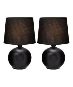 Wholesale 🔔 Lexi Lighting Louis Ceramic Modern Round Table Lamp Set Of 2 ❤️