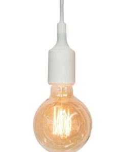 Outlet ✔️ Lexi Lighting Colour Silicone Ceiling Pendant Light White ✔️