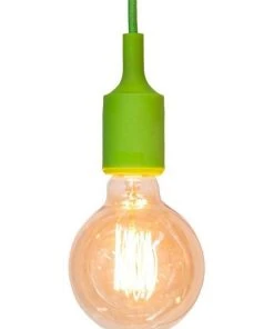 New 🥰 Lexi Lighting Colour Silicone Ceiling Pendant Light Green ⭐