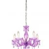 Buy 🌟 Lexi Lighting La Spezia Acrylic Chandelier Light Purple 😍