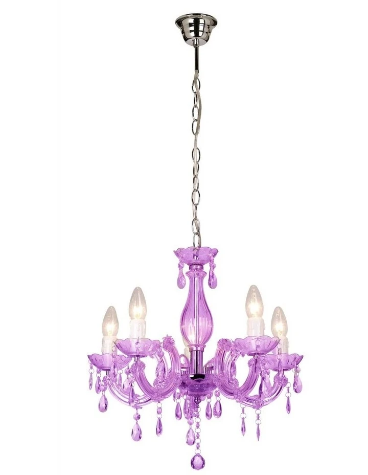 Buy π Lexi Lighting La Spezia Acrylic Chandelier Light Purple π 1 Buy π Lexi Lighting La Spezia Acrylic Chandelier Light Purple π