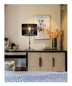 Coupon 🔔 Lexi Lighting Paris Crystal Table Lamp Black 🤩 -Deals Home Décor Store 807558130 4 720x928